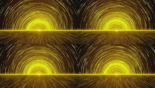 金色粒子光效隧道背景高清在线视频素材下载