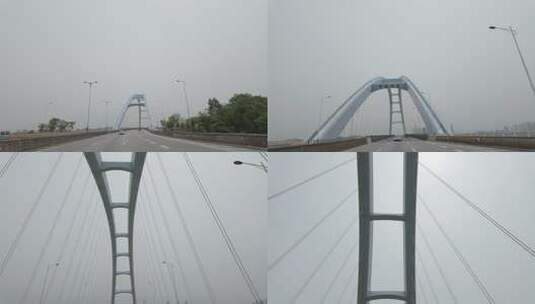 开车通过官塘大桥高清在线视频素材下载