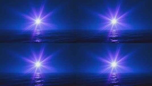 海面日出光芒四射场景高清在线视频素材下载