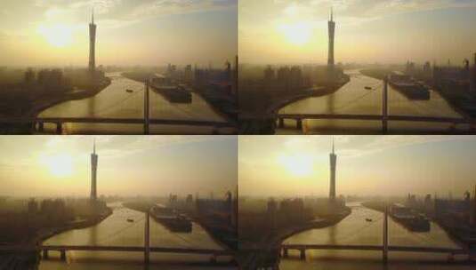 广州珠江风光高清在线视频素材下载