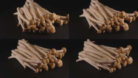 海鲜菇白玉菇蟹味菇高清在线视频素材下载