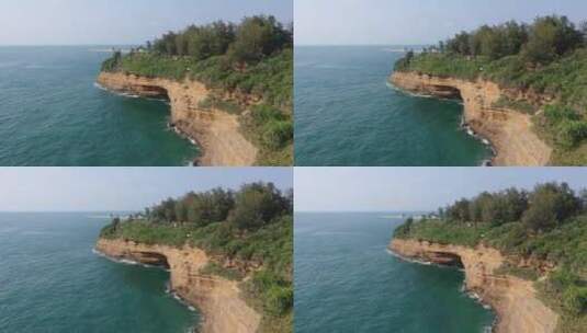 广西北海涠洲岛海滨暮崖海景自然风光高清在线视频素材下载