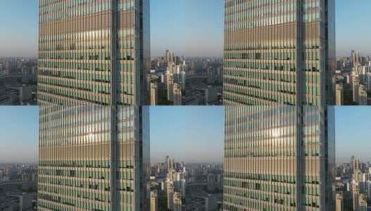 现代商务楼玻璃幕墙-上海博华广场高清在线视频素材下载