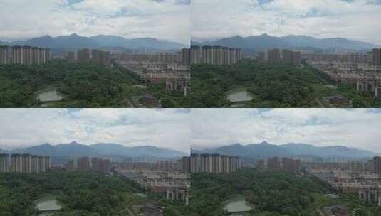 航拍江西九江城市风光高清在线视频素材下载