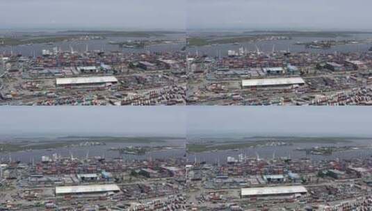 拉各斯航运港口高清在线视频素材下载