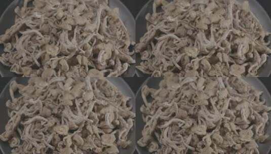 干滑子蘑干蘑菇LOG视频素材高清在线视频素材下载
