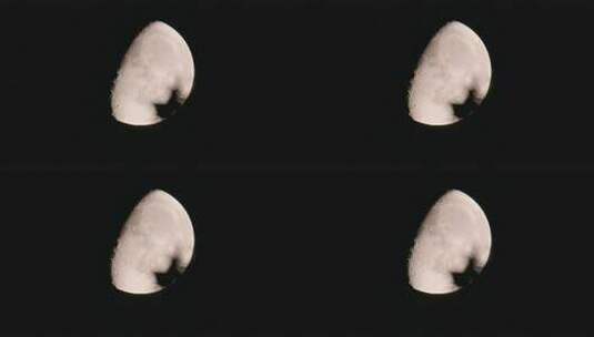 夜晚月亮月球高清在线视频素材下载