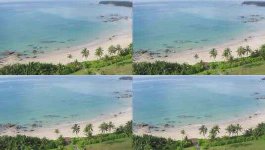 海南文昌淇水湾椰林沙滩高清在线视频素材下载