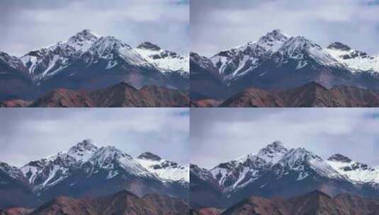 帕米尔高原的雪山美景高清在线视频素材下载