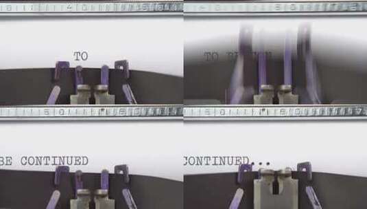 打字机正在工作高清在线视频素材下载