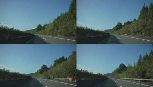 汽车高速公路行驶第一视角行车记录仪视角高清在线视频素材下载
