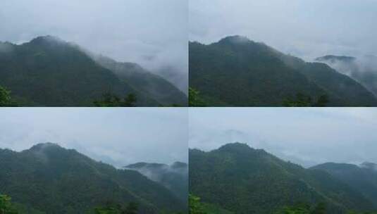 云雾缭绕的大山高山延时摄影高清在线视频素材下载