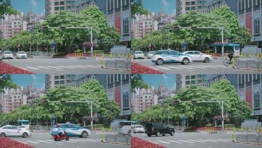 【正版素材】路口红绿灯高清在线视频素材下载