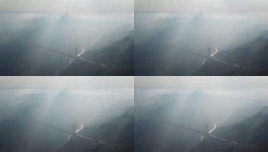 贵州省·安顺市·关岭·县·坝陵河大桥12高清在线视频素材下载