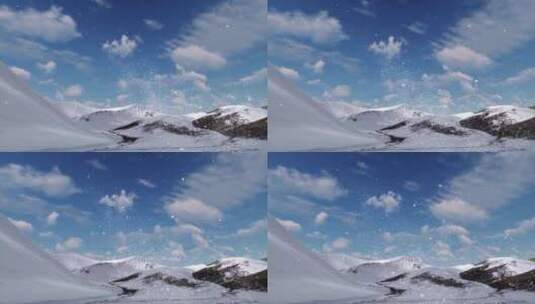 雪山风景视频-04高清在线视频素材下载