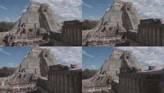 墨西哥奇琴伊察玛雅金字塔名胜地拍高清在线视频素材下载