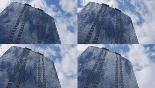 摩天大楼和云高清在线视频素材下载