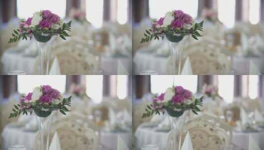 婚礼上的装饰品花球高清在线视频素材下载