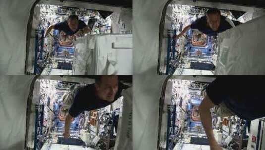 国际空间站的生活高清在线视频素材下载