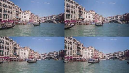 威尼斯水城风景高清在线视频素材下载