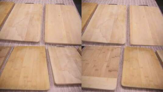 菜板案板竹制木质不同材质高清在线视频素材下载