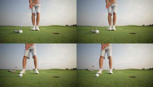 高尔夫球 打高尔夫 运动 商业 竞技 休闲高清在线视频素材下载