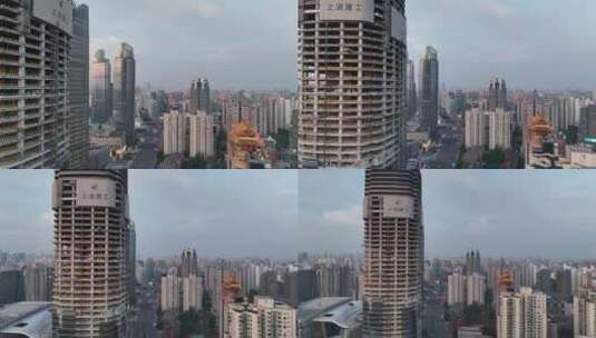 徐家汇中心建筑高清在线视频素材下载