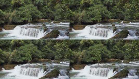 贵州省七孔桥瀑布景色高清在线视频素材下载