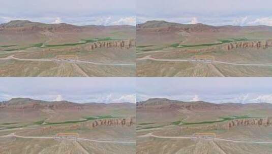 西藏圣象天门航拍高清在线视频素材下载