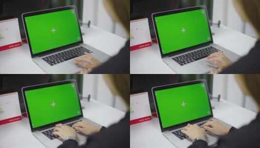 电脑键盘-电脑屏幕扣图-绿屏高清在线视频素材下载