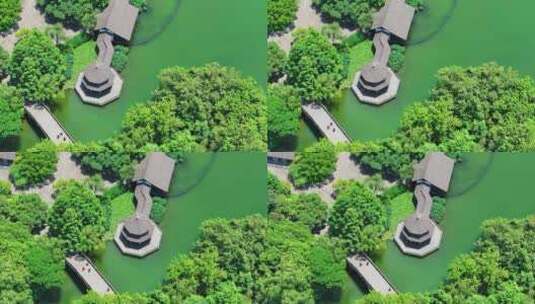 中国杭州西湖风景名胜区茅家埠高清在线视频素材下载