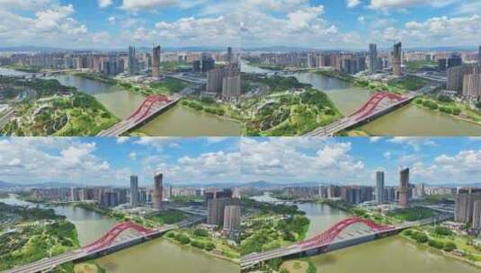 赣州新世纪大桥高清在线视频素材下载