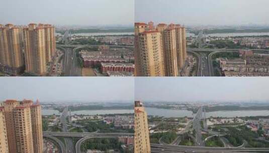 河南洛阳城市风光航拍高清在线视频素材下载
