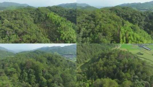 群山 绿树 航拍 4高清在线视频素材下载