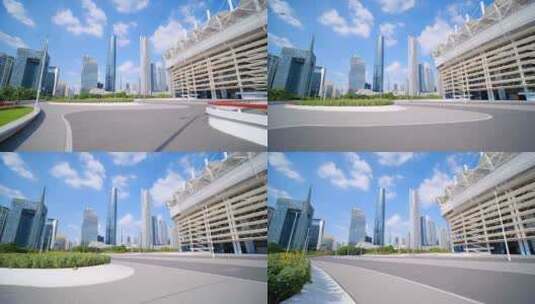广州珠江新城高楼大厦建筑群高清在线视频素材下载