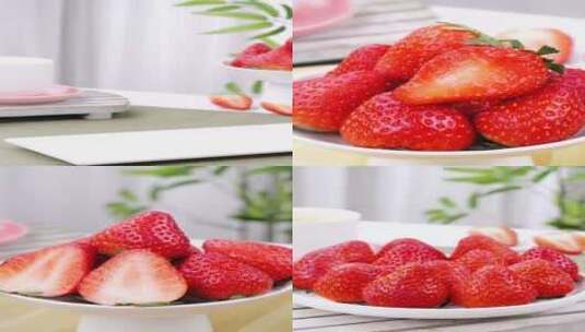 丹东草莓 丹东99草莓高清在线视频素材下载