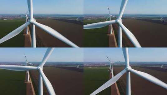 风能发电 风力发电站高清在线视频素材下载