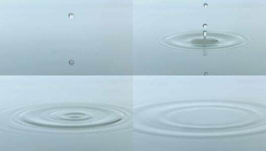 慢动作水滴入水实拍高清在线视频素材下载