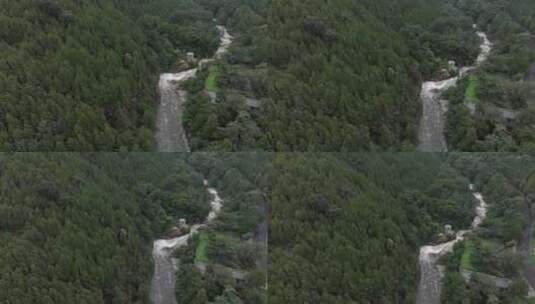 雨后泰山，龙潭飞瀑，高山流水高清在线视频素材下载