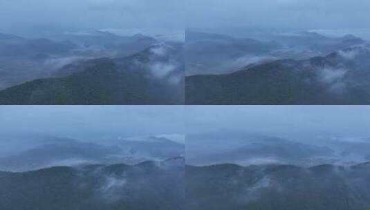 海南乐东群山平流雾高清在线视频素材下载