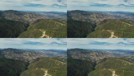 墨西哥伊达尔戈埃尔奇科国家公园山脉鸟瞰高清在线视频素材下载
