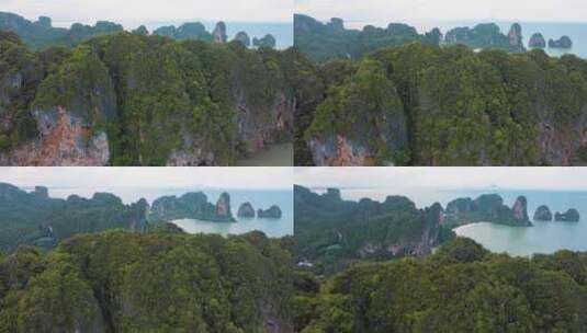 航拍桂林山峰高清在线视频素材下载