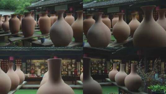 江西景德镇御窑博物馆陶瓷手工艺品高清在线视频素材下载