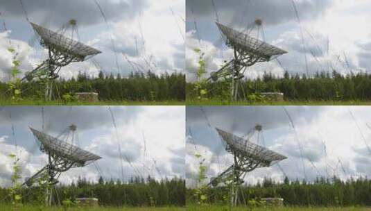 特写山峰上的气象雷达高清在线视频素材下载