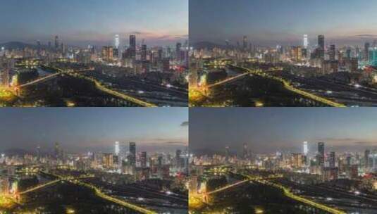8K深圳大场景延时摄影高清在线视频素材下载