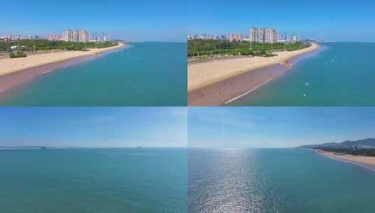 东海大海海边海水海浪沙滩海滩航拍风景唯美高清在线视频素材下载