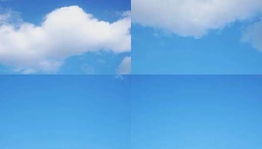 天空延时云朵蓝天白云夏日晴朗天空云层流动高清在线视频素材下载