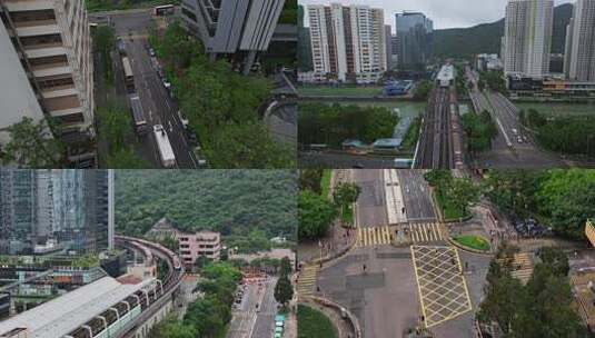 香港公交车站 地铁站高清在线视频素材下载