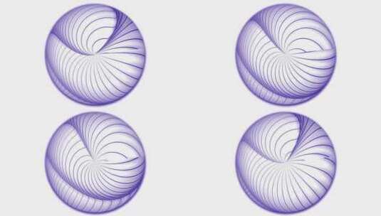 附在球体上的几何抽象线。几何球体球体隔离高清在线视频素材下载