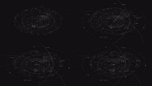 扁平UI特效动画 科技感线条HUD高清在线视频素材下载